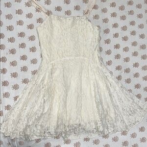 The Hanger Cream Lace Formal Kids Dress